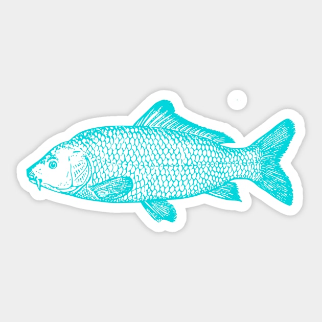 Luminescent Fish Sticker by we3enterprises